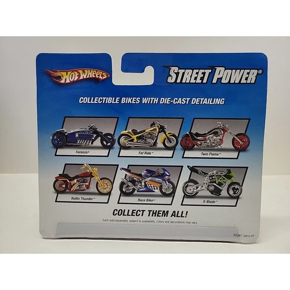 New 2009 Hot Wheels - 1:18 Street Power Motorcycle - X-Blade -‎ Green